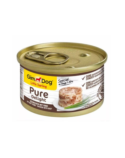 GIMDOG Pure Delight 85 g uzupełniająca mokra karma dla dorosłych psów małych ras