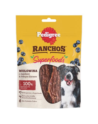 Ranchos Superfoods z wołowiną, jagodami i pełnym ziarnem 70g