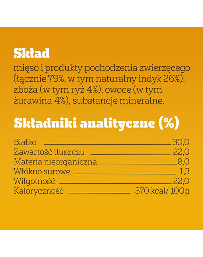 PEDIGREE Ranchos Superfoods z indykiem, żurawiną i ryżem 70g