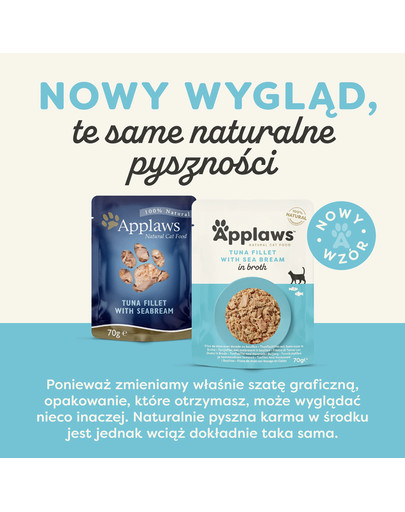 APPLAWS Cat Adult Pouch in Broth saszetka w bulionie 70 g dla dorosłych kotów