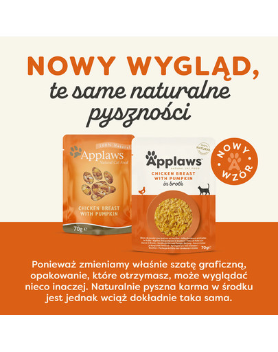 APPLAWS Cat Adult Pouch in Broth saszetka w bulionie 70 g dla dorosłych kotów