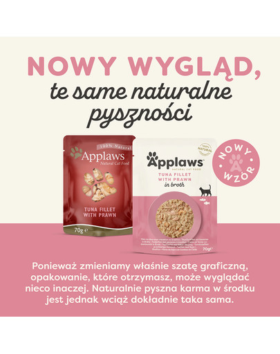 APPLAWS Cat Adult Pouch in Broth saszetka w bulionie 12x70 g dla dorosłych kotów