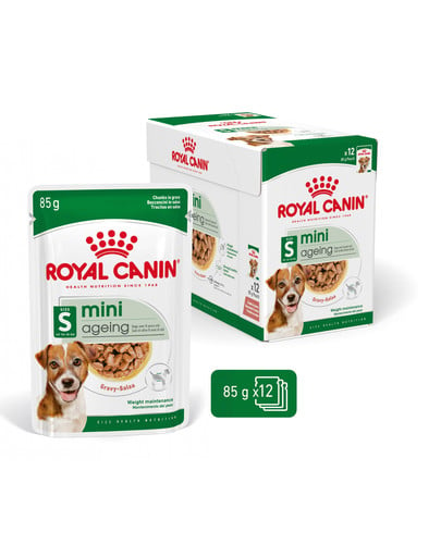 ROYAL CANIN Mini ageing 12+ karma mokra w sosie dla psów dojrzałych po 12 roku życia, ras małych