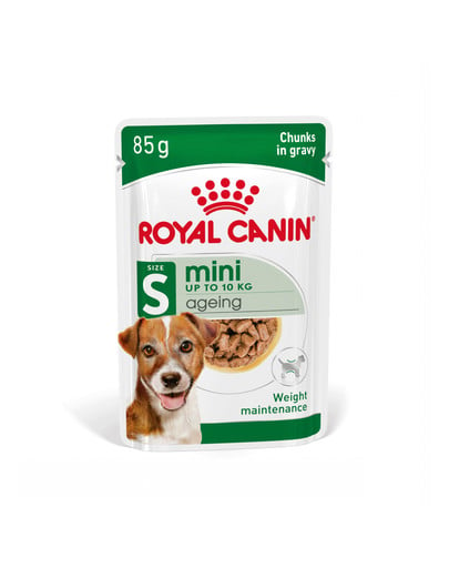 ROYAL CANIN Mini ageing 12+ karma mokra w sosie dla psów dojrzałych po 12 roku życia, ras małych