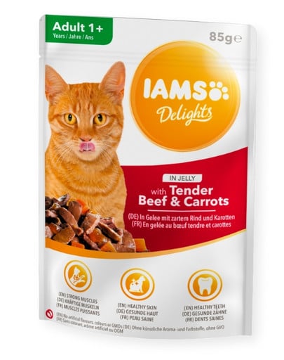 IAMS Cat Delights Jelly w galaretce 85g mokra karma dla dorosłych kotów