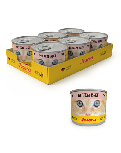 JOSERA Kitten mokra karma dla kociąt puszka 200g 6+1 GRATIS