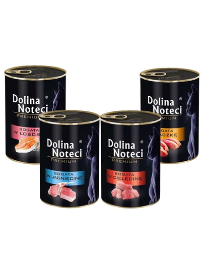 DOLINA NOTECI Premium Mix smaków 24x400g dla kota