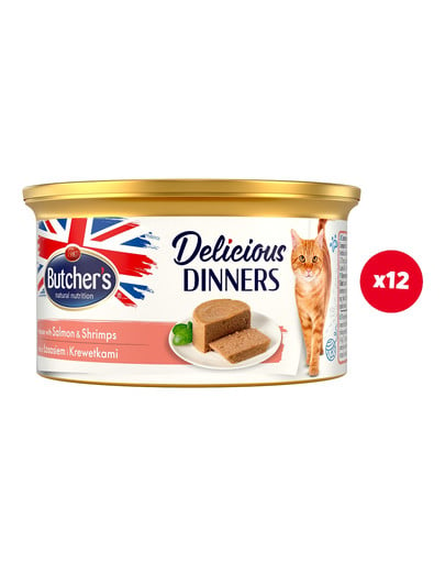 BUTCHER'S Classic Delicious Dinners 12 x 85 g mus dla kota