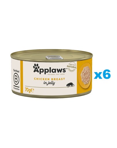 APPLAWS Cat Adult in Jelly puszka w galarecie 6x70g dla dorosłych kotów