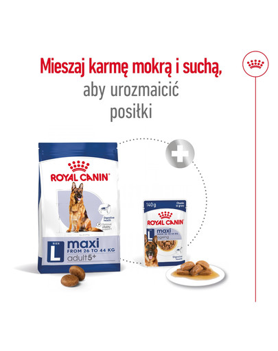 ROYAL CANIN Maxi Adult 5+ 4 kg karma sucha dla psów starszych, od 5 do 8 roku życia, ras dużych