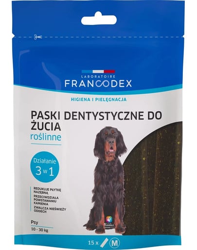 Paski do gryzienia M na brzydki zapach z pyska 352,5 g/15 szt.