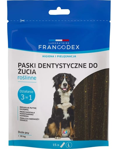 Paski do gryzienia L na brzydki zapach z pyska 502,5 g/15 szt.