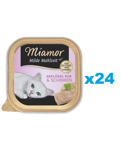 MIAMOR Milde Mahlzeit Poultry Pure 24x100g