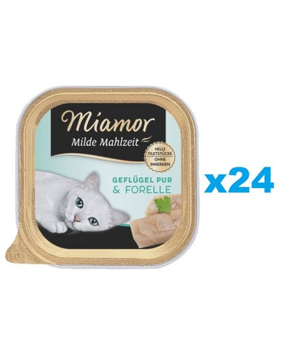 MIAMOR Milde Mahlzeit Poultry Pure 24x100g