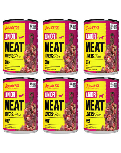 JOSERA Meat Lovers Junior Menu dla szczeniąt 6x400g