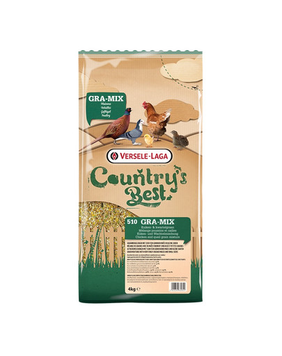 Country's Best Gra-Mix Chicks&Quail Grain Mix 4kg mieszanka z drobno skruszoną kukurydzą dla kurcząt i przepiórek