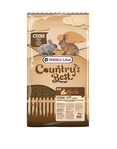 Country's Best Cuni Fit Pure 5kg podstawowy granulat dla królików