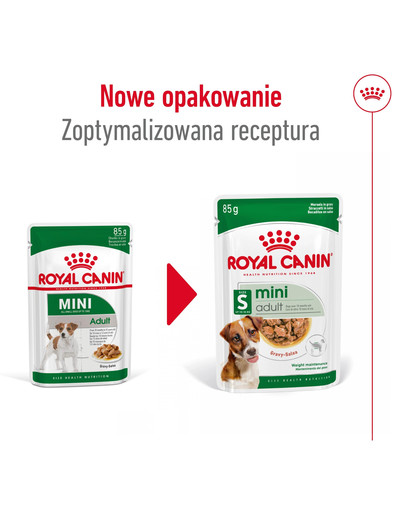 ROYAL CANIN Mini Adult karma mokra w sosie dla psów dorosłych, ras małych 85 g