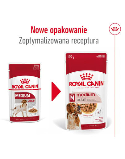 ROYAL CANIN Medium Adult karma mokra w sosie dla psów dorosłych ras średnich