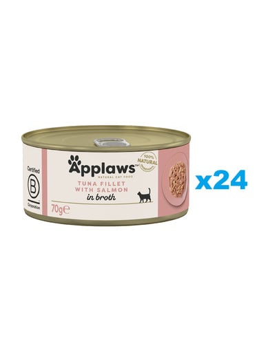 APPLAWS Cat Adult in Broth puszka w bulionie 24x70 g dla dorosłych kotów