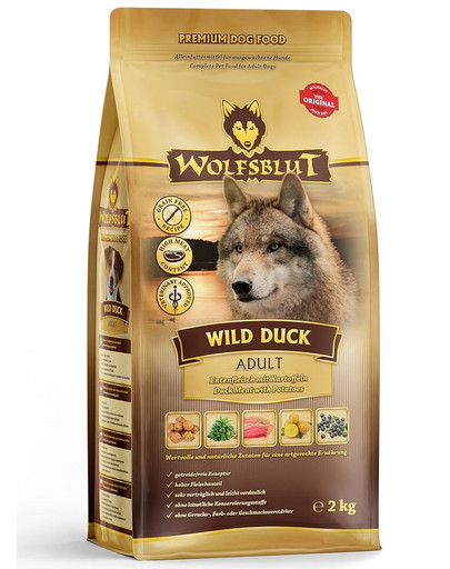 WOLFSBLUT Wild Duck Large Breed Adult sucha karma dla psów dużych ras z kaczką 12,5 kg