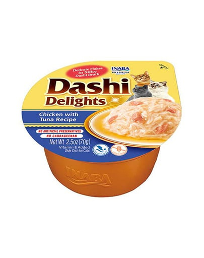 INABA Cat Dashi Delights uzupełniająca mokra karma w bulionie dla kotów 6x70 g