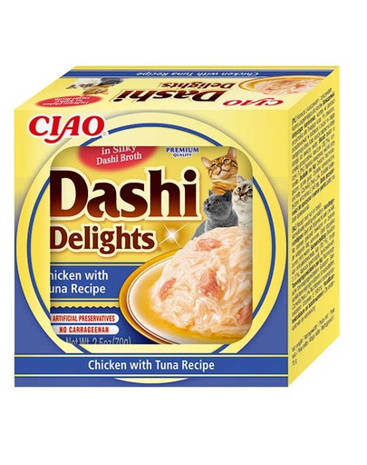 INABA Cat Dashi Delights uzupełniająca mokra karma w bulionie dla kotów 70 g