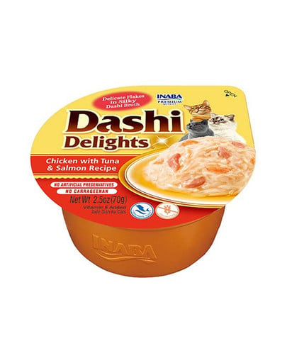 INABA Cat Dashi Delights uzupełniająca mokra karma w bulionie dla kotów 6x70 g