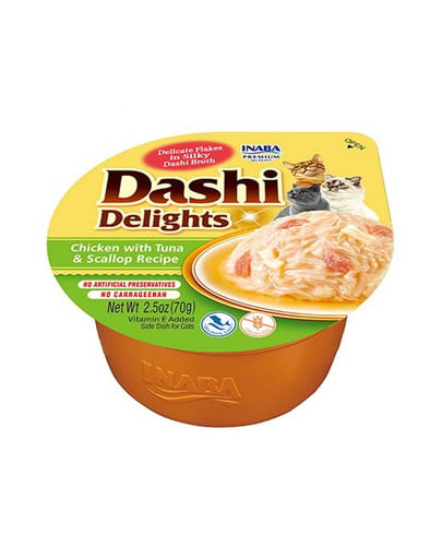 INABA Cat Dashi Delights uzupełniająca mokra karma w bulionie dla kotów 6x70 g