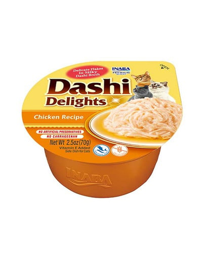 INABA Cat Dashi Delights uzupełniająca mokra karma w bulionie dla kotów 6x70 g