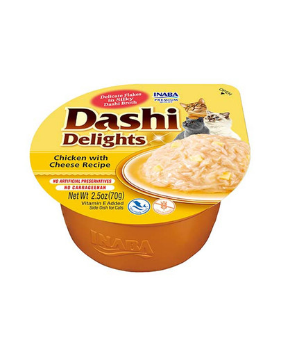 INABA Cat Dashi Delights uzupełniająca mokra karma w bulionie dla kotów 6x70 g