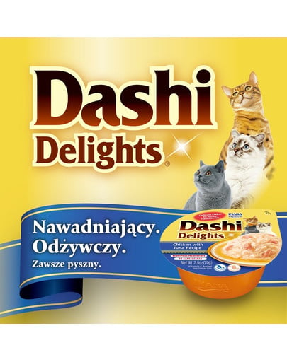 INABA Cat Dashi Delights uzupełniająca mokra karma w bulionie dla kotów 6x70 g