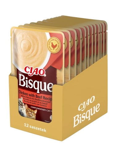 INABA CIAO Bisque kremowa zupa dla kotów 12x40g