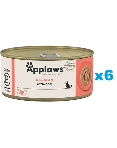 APPLAWS Cat Mousse Tin 6x70 g karma mokra dla kota