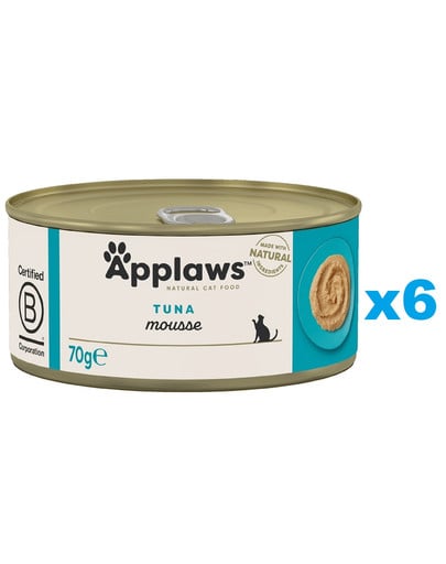 APPLAWS Cat Mousse Tin 6x70 g karma mokra dla kota