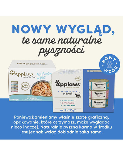 APPLAWS Selection Multipack w sosie własnym dla kotów 12x156g