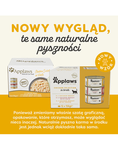 APPLAWS Selection Multipack w sosie własnym dla kotów 12x156g