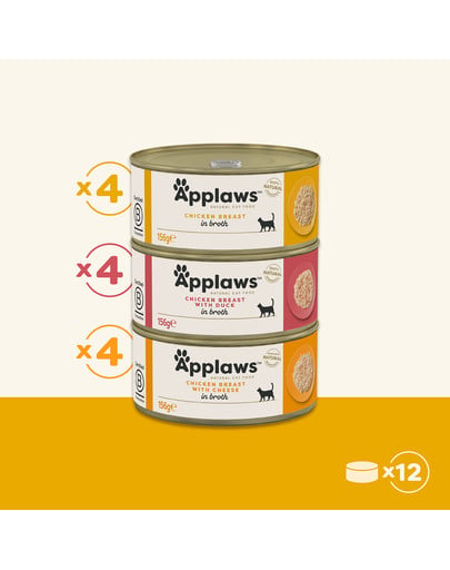 APPLAWS Selection Multipack w sosie własnym dla kotów 12x156g