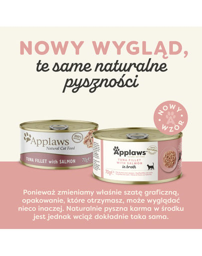 APPLAWS Cat Adult in Broth puszka w bulionie 24x70 g dla dorosłych kotów