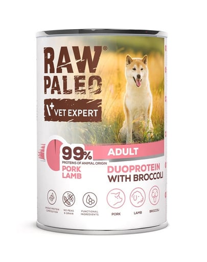 RAW PALEO Duoprotein Adult 400g karma mokra dla psów