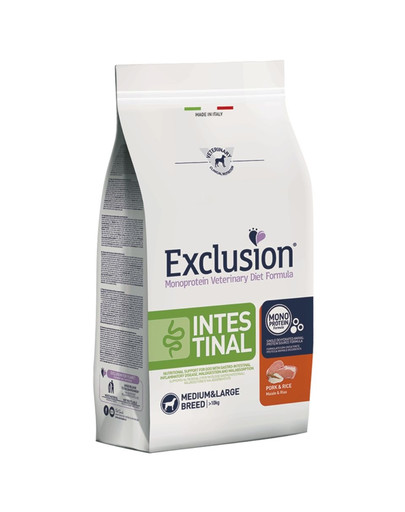 Intestinal medium large breeds z wieprzowiną dla psów średnich i dużych ras 12 kg