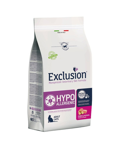 Hypoallergenic adult cats karma z wieprzowiną dla kotów 1,5 kg