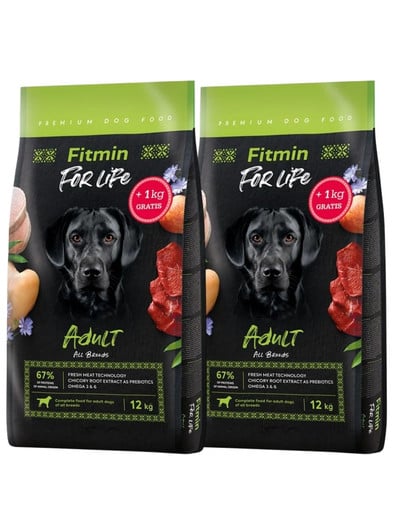 FITMIN Dog For Life Adult 26 kg (2x13 kg) dla dorosłego psa