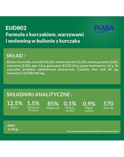 INABA Dog Twin Packs karma uzupełniająca w bulionie dla psów 2x40 g