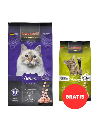 LEONARDO Senior 7,5 kg + karma 300g GRATIS