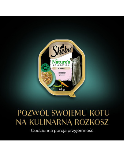 Nature's Collection 85 g w sosie z łososiem i groszkiem