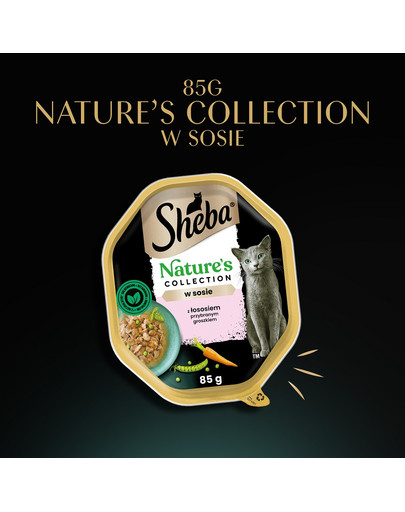 Nature's Collection 85 g w sosie z łososiem i groszkiem