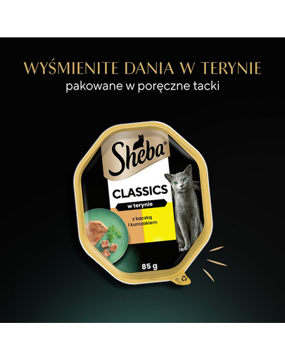SHEBA Classics tacka 85 g w terynie z kaczką i kurczakiem