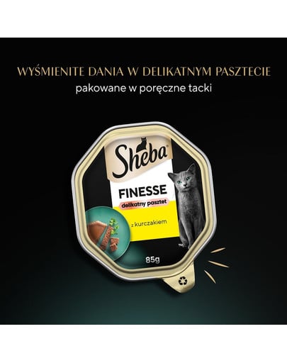 SHEBA Finesse delikatny pasztet tacka 22x85 g dla kota