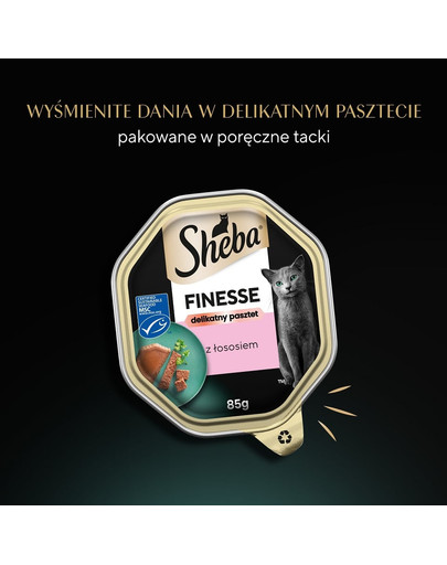 SHEBA Finesse delikatny pasztet tacka 22x85 g dla kota